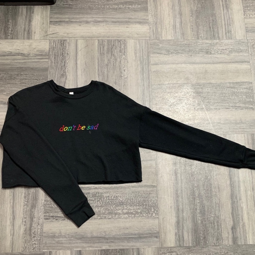 Scotty Sire Don’t Be Sad Crop Top